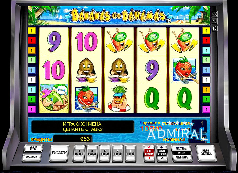 Bananas Go Bahamas слот в казино Адмирал